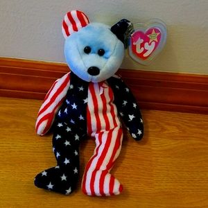 😮 3/$10 Ty Spangle Beanie Baby (blue face)